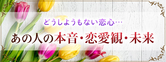 詳細鑑定◆どうしようもない恋心…あの人の本音・恋愛観・未来（プレミアム占い）